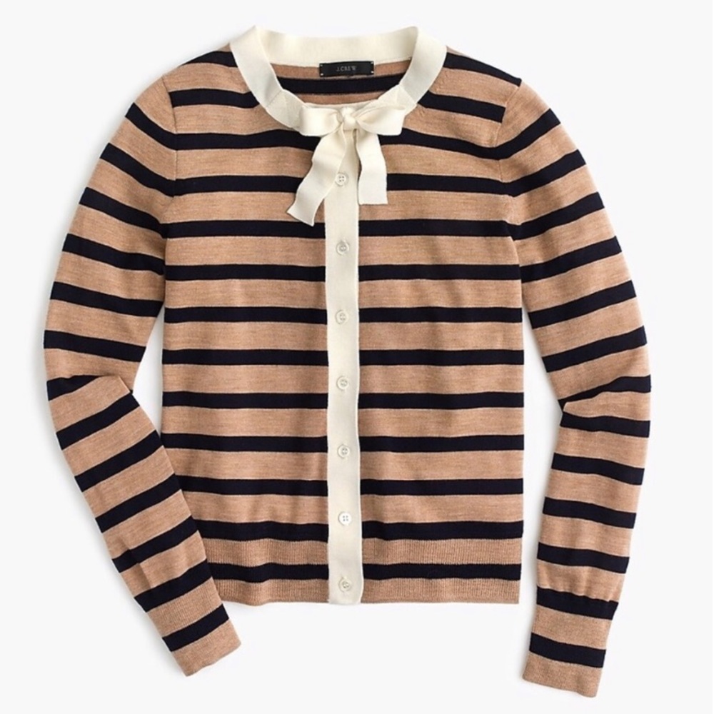 J. Crew Jackie Tie-Neck Cardigan • Size XS • EUC